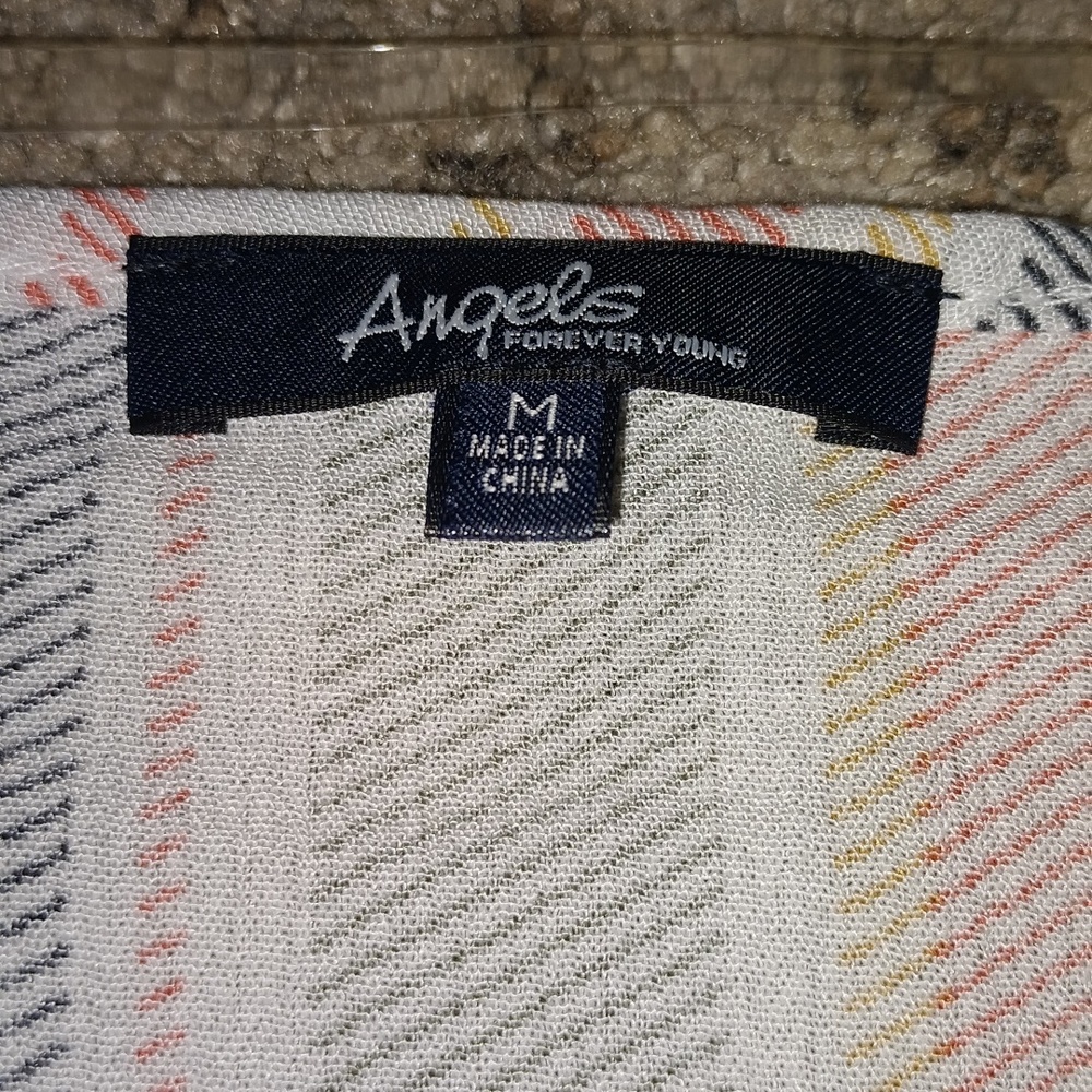 Angels forever young button down/front know top - Picture 3 of 5
